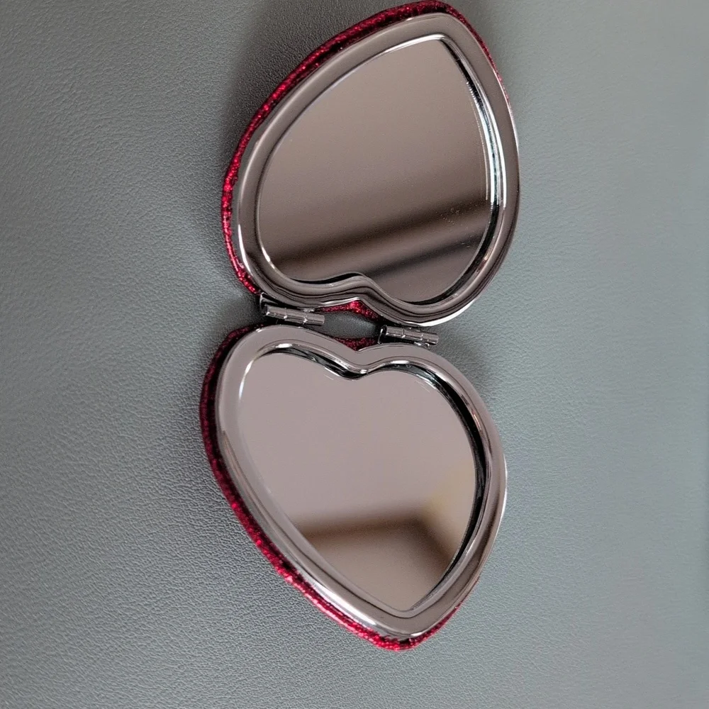 Coach Glittering Red Heart Mirror